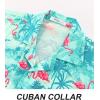 imageAPTRO Mens Hawaiian Shirt Short Sleeve Tropical Vacation Button Down Beach Floral Palm ShirtsHw023 Flamingogreen