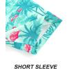 imageAPTRO Mens Hawaiian Shirt Short Sleeve Tropical Vacation Button Down Beach Floral Palm ShirtsHw023 Flamingogreen