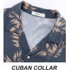 imageAPTRO Mens Hawaiian Shirt Short Sleeve Tropical Vacation Button Down Beach Floral Palm ShirtsMonstera Grey