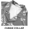 imageAPTRO Mens Hawaiian Shirt Short Sleeve Tropical Vacation Button Down Beach Floral Palm ShirtsS181 Palm Grey
