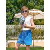 imageAPTRO Boys Swim Trunks with Compression Liner Beach Shorts Quick Dry Bathing Suits SwimwearS01gradient Blue