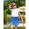 imageAPTRO Boys Swim Trunks with Compression Liner Beach Shorts Quick Dry Bathing Suits SwimwearS01gradient Blue