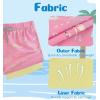 imageAPTRO Boys Swim Trunks with Compression Liner Beach Shorts Quick Dry Bathing Suits SwimwearS03pink