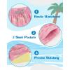 imageAPTRO Boys Swim Trunks with Compression Liner Beach Shorts Quick Dry Bathing Suits SwimwearS03pink