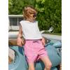 imageAPTRO Boys Swim Trunks with Compression Liner Beach Shorts Quick Dry Bathing Suits SwimwearS03pink