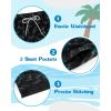 imageAPTRO Boys Swim Trunks with Compression Liner Beach Shorts Quick Dry Bathing Suits SwimwearS05black