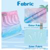 imageAPTRO Boys Swim Trunks with Compression Liner Beach Shorts Quick Dry Bathing Suits SwimwearS06gradient Pink Blue