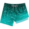 imageAPTRO Boys Swim Trunks with Compression Liner Beach Shorts Quick Dry Bathing Suits SwimwearS02gradient Green