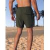 imageAPTRO Mens Swim Trunks 5 inch Board Shorts Quick Dry Bathing Suits with Mesh Lining Beach Swim Shorts with Zipper PocketsArmy Green