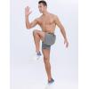 imageAPTRO Mens Swim Trunks 5 inch Board Shorts Quick Dry Bathing Suits with Mesh Lining Beach Swim Shorts with Zipper PocketsLight Gray