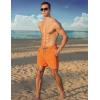 imageAPTRO Mens Swim Trunks 5 inch Board Shorts Quick Dry Bathing Suits with Mesh Lining Beach Swim Shorts with Zipper PocketsOrange