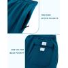 imageAPTRO Mens Swim Trunks 5 inch Board Shorts Quick Dry Bathing Suits with Mesh Lining Beach Swim Shorts with Zipper PocketsPeacock Blue