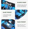 imageAPTRO Mens Swim Trunks 9quot Quick Dry Swimsuits Beach Bathing Suits Swim Shorts Mesh Liner1803 Blue