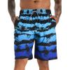 imageAPTRO Mens Swim Trunks 9quot Quick Dry Swimsuits Beach Bathing Suits Swim Shorts Mesh Liner1803 Blue