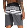imageAPTRO Mens Swim Trunks 9quot Quick Dry Swimsuits Beach Bathing Suits Swim Shorts Mesh LinerA14 Stripes Grey