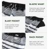 imageAPTRO Mens Swim Trunks 9quot Quick Dry Swimsuits Beach Bathing Suits Swim Shorts Mesh LinerA14 Stripes Grey
