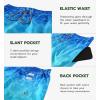 imageAPTRO Mens Swim Trunks 9quot Quick Dry Swimsuits Beach Bathing Suits Swim Shorts Mesh LinerB18 Water Ripple