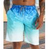 imageAPTRO Mens Swim Trunks 9quot Quick Dry Swimsuits Beach Bathing Suits Swim Shorts Mesh LinerB18 Water Ripple