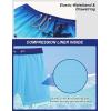imageAPTRO Mens Swim Trunks Bathing Suit with Compression Liner Board Shorts Beach 5 inch Swimsuit 2 in 1 Swimwear Zipper PocketsLr01 Coconut Tree Blue