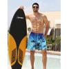 imageAPTRO Mens Swim Trunks Bathing Suit with Compression Liner Board Shorts Beach 5 inch Swimsuit 2 in 1 Swimwear Zipper PocketsLr01 Coconut Tree Blue