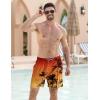 imageAPTRO Mens Swim Trunks Bathing Suit with Compression Liner Board Shorts Beach 5 inch Swimsuit 2 in 1 Swimwear Zipper PocketsLr03 Coconut Tree Orange