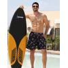 imageAPTRO Mens Swim Trunks Bathing Suit with Compression Liner Board Shorts Beach 5 inch Swimsuit 2 in 1 Swimwear Zipper PocketsLr05 Flamingo Pink