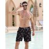 imageAPTRO Mens Swim Trunks Bathing Suit with Compression Liner Board Shorts Beach 5 inch Swimsuit 2 in 1 Swimwear Zipper PocketsLr05 Flamingo Pink