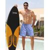 imageAPTRO Mens Swim Trunks Bathing Suit with Compression Liner Board Shorts Beach 5 inch Swimsuit 2 in 1 Swimwear Zipper PocketsLr07 Flamingo Light Blue