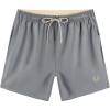 imageAPTRO Mens Swim Trunks 5 inch Board Shorts Quick Dry Bathing Suits with Mesh Lining Beach Swim Shorts with Zipper PocketsLight Gray