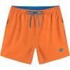 imageAPTRO Mens Swim Trunks 5 inch Board Shorts Quick Dry Bathing Suits with Mesh Lining Beach Swim Shorts with Zipper PocketsOrange