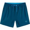 imageAPTRO Mens Swim Trunks 5 inch Board Shorts Quick Dry Bathing Suits with Mesh Lining Beach Swim Shorts with Zipper PocketsPeacock Blue