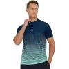 imageAPTRO Mens Henley Shirts Short Sleeve MoistureWicking Athletic Shirt with 4Way Stretch Quick Dry Button Up Casual Top019 Navy