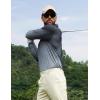 imageAPTRO Long Sleeve Polo Shirts for Men Performance Golf Shirt Dry Fit Moisture Wicking Fashion Print TShirtGradient Black Gray
