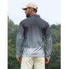 imageAPTRO Long Sleeve Polo Shirts for Men Performance Golf Shirt Dry Fit Moisture Wicking Fashion Print TShirtGradient Black Gray