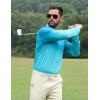 imageAPTRO Long Sleeve Polo Shirts for Men Performance Golf Shirt Dry Fit Moisture Wicking Fashion Print TShirtGradient Blue
