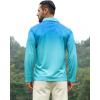 imageAPTRO Long Sleeve Polo Shirts for Men Performance Golf Shirt Dry Fit Moisture Wicking Fashion Print TShirtGradient Blue