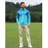 imageAPTRO Long Sleeve Polo Shirts for Men Performance Golf Shirt Dry Fit Moisture Wicking Fashion Print TShirtGradient Blue