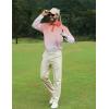 imageAPTRO Long Sleeve Polo Shirts for Men Performance Golf Shirt Dry Fit Moisture Wicking Fashion Print TShirtOrange