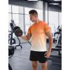 imageAPTRO Mens Athletic TShirts Quick Dry Running Workout Shirts Short Sleeve Activewear Crew Neck Gym Tee TopsOrange