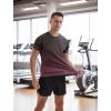 imageAPTRO Mens Athletic TShirts Quick Dry Running Workout Shirts Short Sleeve Activewear Crew Neck Gym Tee TopsWine Red