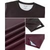 imageAPTRO Mens Athletic TShirts Quick Dry Running Workout Shirts Short Sleeve Activewear Crew Neck Gym Tee TopsWine Red