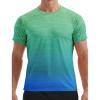 imageAPTRO Mens Athletic TShirts Quick Dry Running Workout Shirts Short Sleeve Activewear Crew Neck Gym Tee TopsDeep Bluegreen