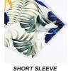 imageAPTRO Mens Hawaiian Shirt Short Sleeve Tropical Vacation Button Down Beach Floral Palm ShirtsBlue Floral