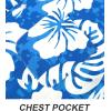 imageAPTRO Mens Hawaiian Shirt Short Sleeve Tropical Vacation Button Down Beach Floral Palm ShirtsHibiscus Blue