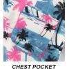 imageAPTRO Mens Hawaiian Shirt Short Sleeve Tropical Vacation Button Down Beach Floral Palm ShirtsHw028 Palm Blue