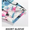 imageAPTRO Mens Hawaiian Shirt Short Sleeve Tropical Vacation Button Down Beach Floral Palm ShirtsHw028 Palm Blue
