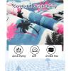 imageAPTRO Mens Hawaiian Shirt Short Sleeve Tropical Vacation Button Down Beach Floral Palm ShirtsHw028 Palm Blue