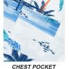 imageAPTRO Mens Hawaiian Shirt Short Sleeve Tropical Vacation Button Down Beach Floral Palm ShirtsN2 Ink Palm White