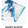 imageAPTRO Mens Hawaiian Shirt Short Sleeve Tropical Vacation Button Down Beach Floral Palm ShirtsPalmwhite