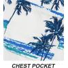 imageAPTRO Mens Hawaiian Shirt Short Sleeve Tropical Vacation Button Down Beach Floral Palm ShirtsPalmwhite